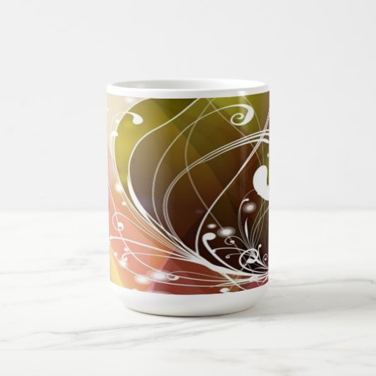 Kute Abstracte Floral Mok (Center)