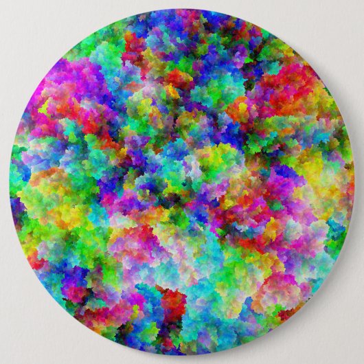 Kute abstracte kleurige brust textuur ronde button 6,0 cm (Voorkant)