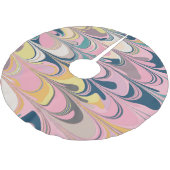 Kute Abstracte marmer verfdraai in roze Kerstboom Rok (Gekanteld)