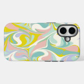 Kute Abstracte marmerzwijn in parelkleuren Case-Mate iPhone Case (Achterkant (horizontaal))