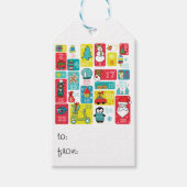 Kute Advent Calendar Kerstmis Cadeaulabel (Voorkant)