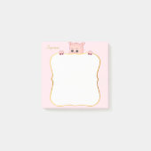 Kute afbeelding en persoonlijke tekst post-it® notes (Voorkant)