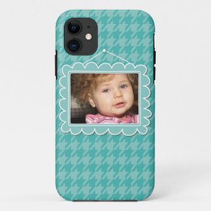 Kute afbeelding lijst met blauw geluid iPhone 11 hoesje