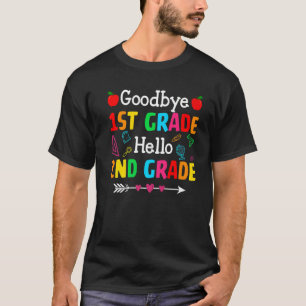 Kute afscheid eerste graad Hallo tweede graad teru T-shirt