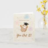 Kute Afstuderen Kaart (Gele Bloem)