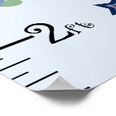 Kute Airplanes Growth Chart Keep at 8x44! Poster (Hoek)