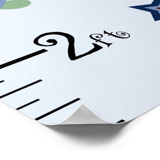 Kute Airplanes Growth Chart Keep at 8x44! Poster (Hoek)