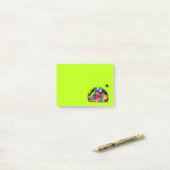 Kute Alien Monster Gang met een ruimtegrond Post-it® Notes (Op bureau)