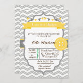 Kute als Button Baby Shower-uitvindingen Kaart (Voorkant / Achterkant)