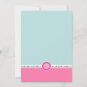 Kute als Button First Birthday (Foto) Kaart (Achterkant)