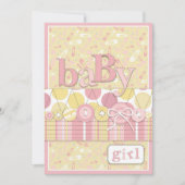Kute als Button Girl Invitation Card Kaart (Voorkant)