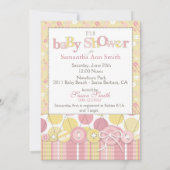 Kute als Button Girl Invitation Card Kaart (Achterkant)