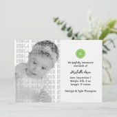 Kute als Button (groen) Aankondiging (Staand voorkant)