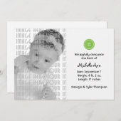 Kute als Button (groen) Aankondiging (Voorkant / Achterkant)