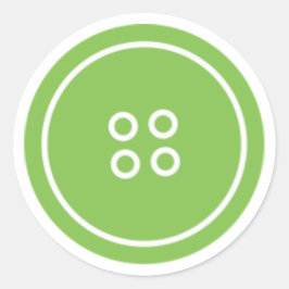 Kute als Button (groen) Ronde Sticker