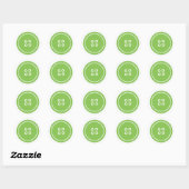 Kute als Button (groen) Ronde Sticker (Vel)