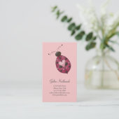 Kute als een insect ・ Cerise Ladybug Visitekaartje (Staand voorkant)
