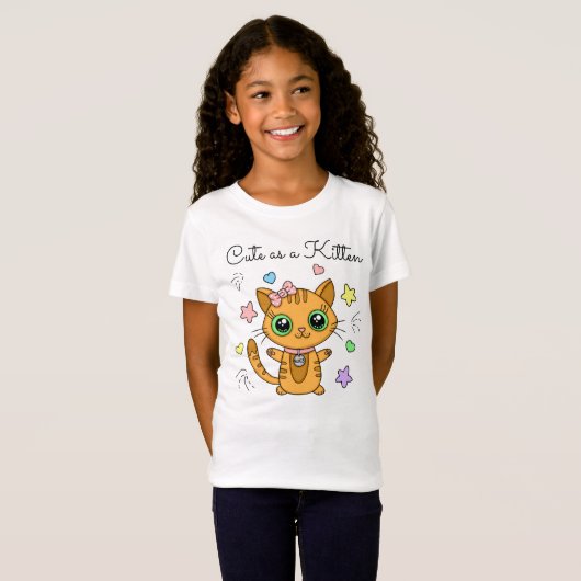 Kute als een Kitten T-shirt (Voorkant volledig)