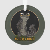 Kute als een Newt! Ornament (achterkant)