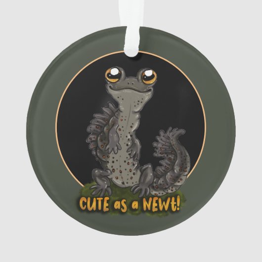 Kute als een Newt! Ornament (achterkant)