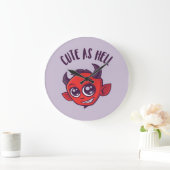 Kute als hel Devil met donkere tekst Grote Klok (Huis)