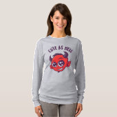 Kute als hel Devil met donkere tekst T-shirt (Voorkant volledig)