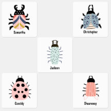 Kute als insectenkleurig, gepersonaliseerd terug n