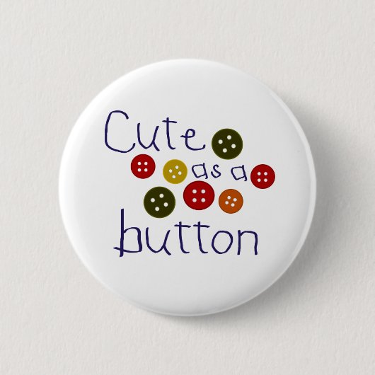 Kute als knop (jongen) ronde button 5,7 cm (Voorkant)