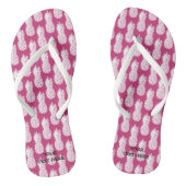Kute ananananassepatronen strand flip flop sandals (Voetbed)