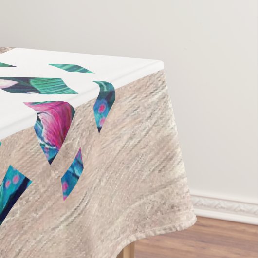 Kute ananassel gouden strips tafelkleed (Voorbeeld)