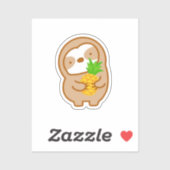 Kute ananassolsleuf sticker (Vel)