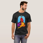 Kute anatomie en fysiologie Hartaandoeningen T-shirt (Voorkant volledig)