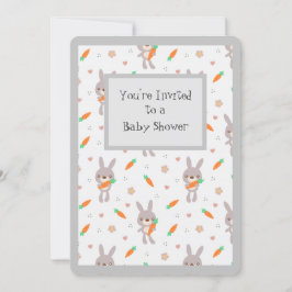 Kute Animal Bunny Schattig Generic Baby shower Kaart