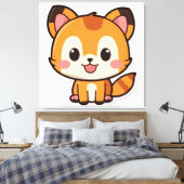 Kute Animal Canvas Afdruk (Insitu (Slaapkamer))