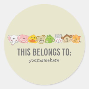 Kute Animal FANTASIES VOOR DE Sticker