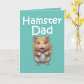Kute Animal Hammy Pet Owner Hamster Paster Kaart (Gele Bloem)
