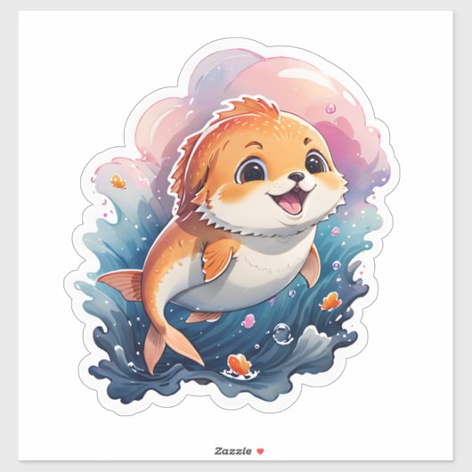 Kute Animal Sticker (Vel)