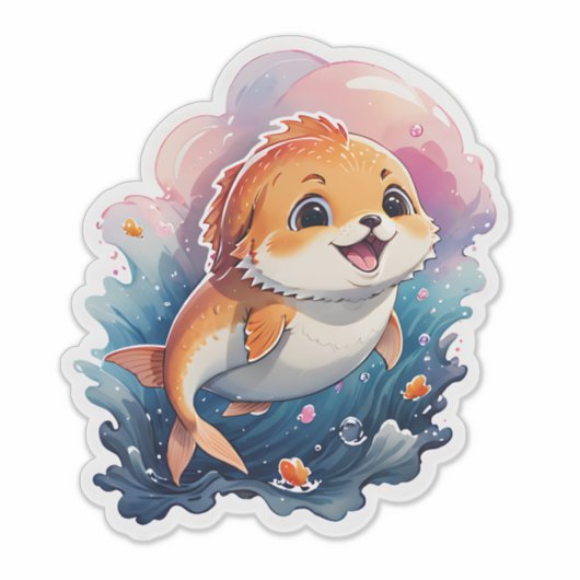 Kute Animal Sticker (Voorkant)