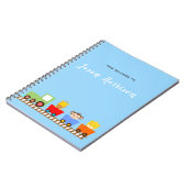 Kute Animal Train notebook Notitieboek (Linkerzijde)