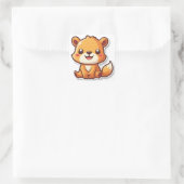 Kute Animal Vierkante Sticker (Tas)