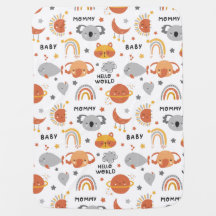 Kute Animals Baby Blanket