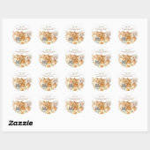 Kute Animals Fur Family Welkom Ronde Sticker (Vel)