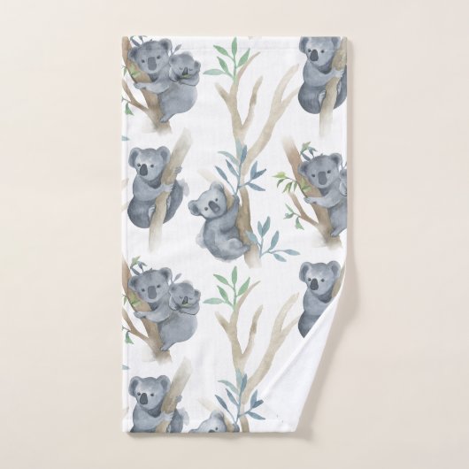 Kute Animals Koala in de boom Bad Handdoek (Handdoek)