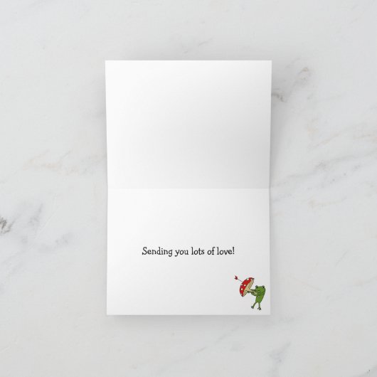 Kute Animals Persoonlijke Valentijnsdag Kaart (Binnen)