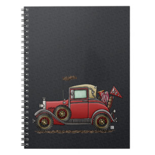 Kute Antiek auto Notitieboek