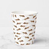 Kute ants Pattern Beach Picnic Papieren Bekers (Links)