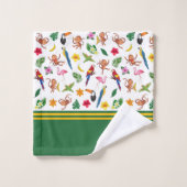 Kute apen en bananen in het Oerwoud Pattern Bad Handdoek (Wasdoekje)