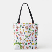Kute apen en bananen in het Oerwoud Pattern Tote Bag (Achterkant)