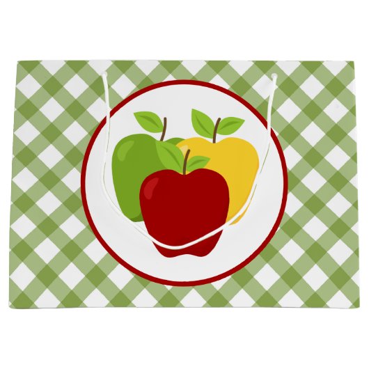 Kute appelfruitpartij groot cadeauzakje (Voorkant)