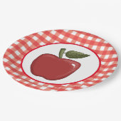 Kute appelfruitpartij papieren bordje (Gekanteld)